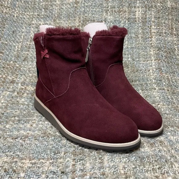 EMU Australia Beach Mini Boot in Claret / Bordeaux