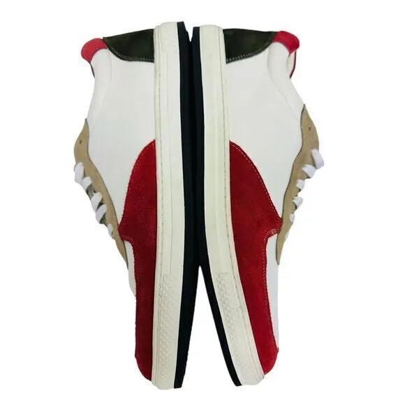 English Laundry Walker Sneaker Men's Size 10 US White‎ Red Black Tan Read
