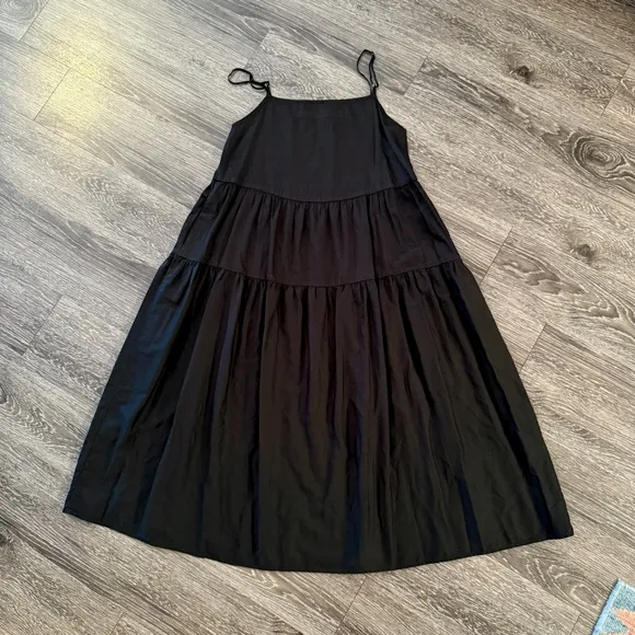 Enza Costa Cotton Tiered Dress