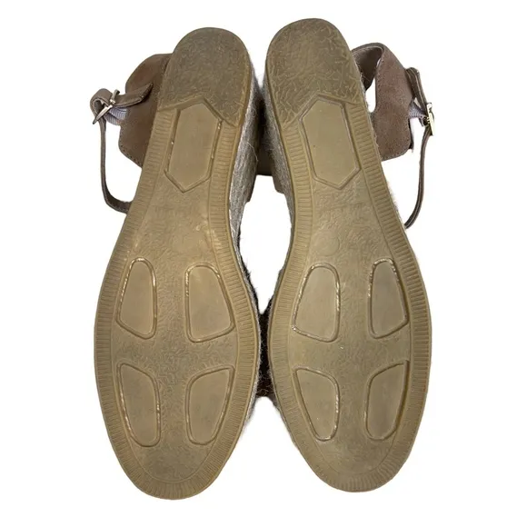 Eric Michael Lupa New Wedge Sandal Espadrille Resortwear Travel Coastal Suede