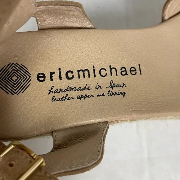 Eric Michael Lupa New Wedge Sandal Espadrille Resortwear Travel Coastal Suede