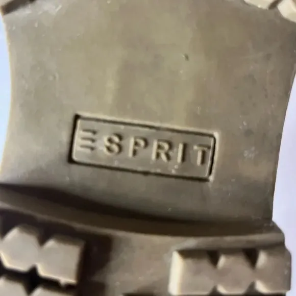 Esprit Women’s Tan Lace-Up Work Boots Size 7.5