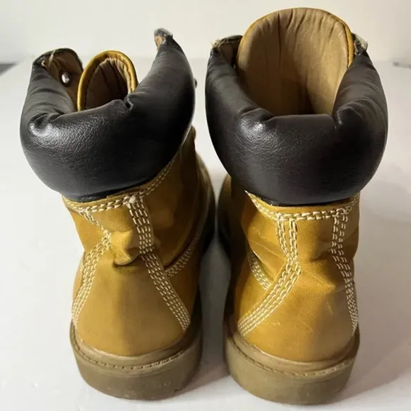 Esprit Women’s Tan Lace-Up Work Boots Size 7.5