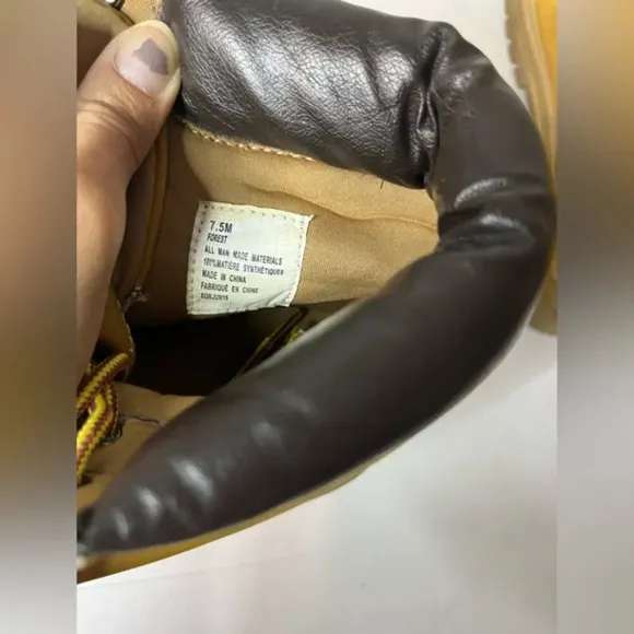 Esprit Women’s Tan Lace-Up Work Boots Size 7.5