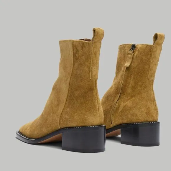 Everlane The City Boot Toasted Almond Suede Size 7 New