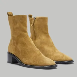 Everlane The City Boot Toasted Almond Suede Size 7 New