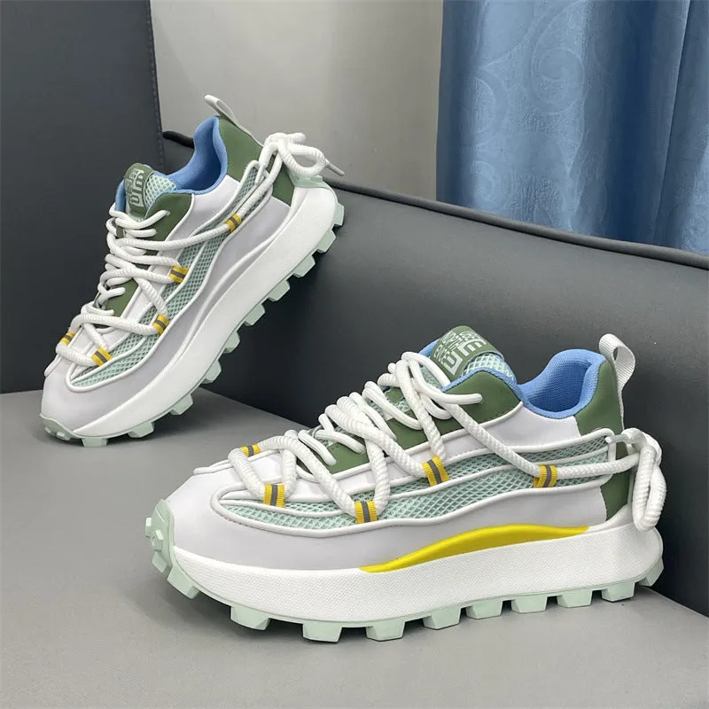 Fashion Comfortable Fashionable Casual Shoes Thick Bottom Hight Increasing Board Shoes