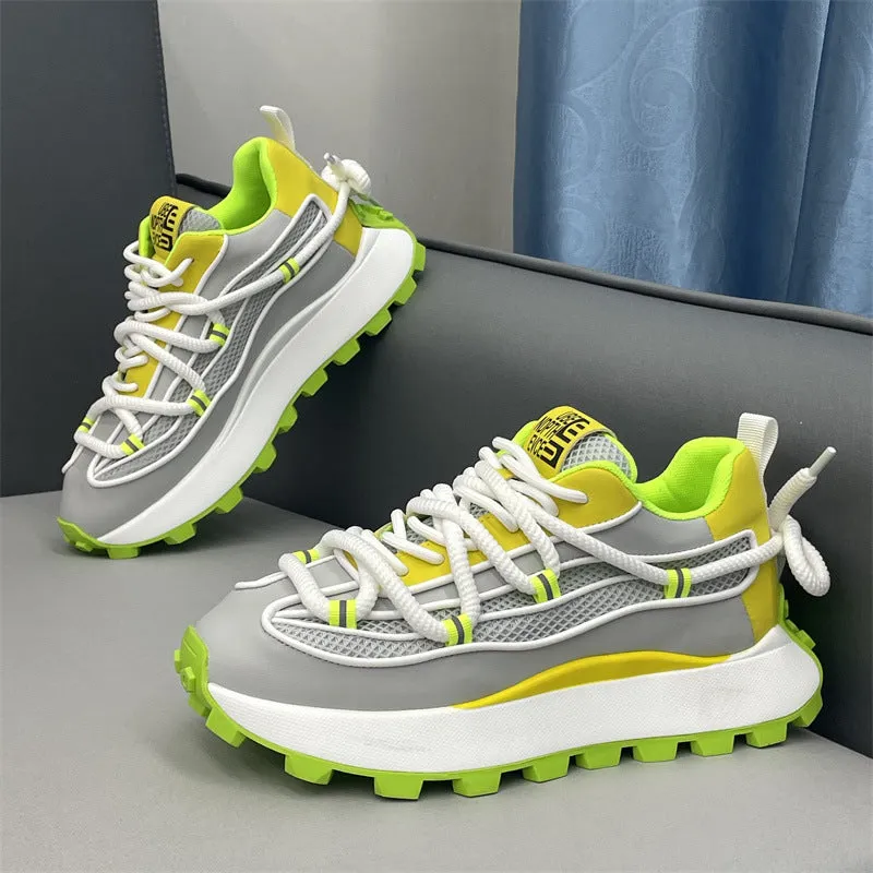 Fashion Comfortable Fashionable Casual Shoes Thick Bottom Hight Increasing Board Shoes