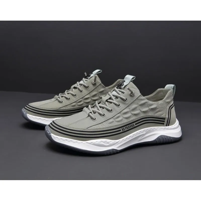 Fashion Summer Ice Silk Casual Men's Shoes
