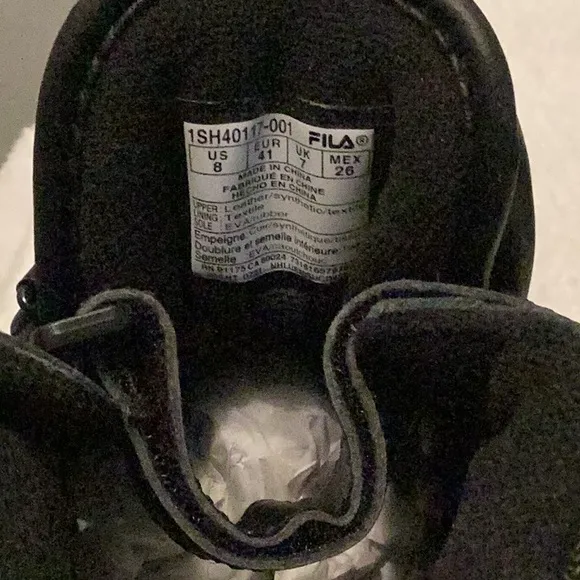 Fila Black F13 Weather Tech Boots
