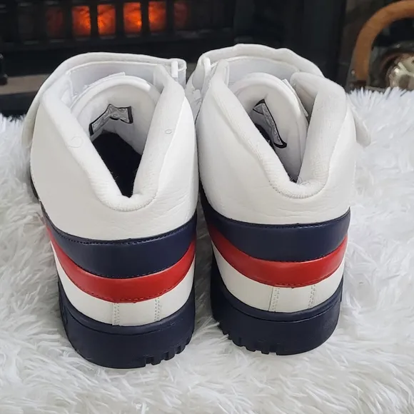 Fila F-13 Mid -Top White/Navy/Red Men's Casual Shoes 1VF059LX-150