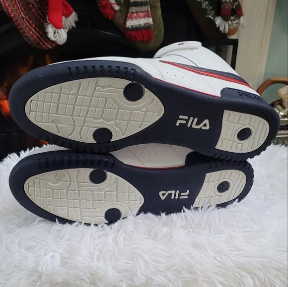 Fila F-13 Mid -Top White/Navy/Red Men's Casual Shoes 1VF059LX-150