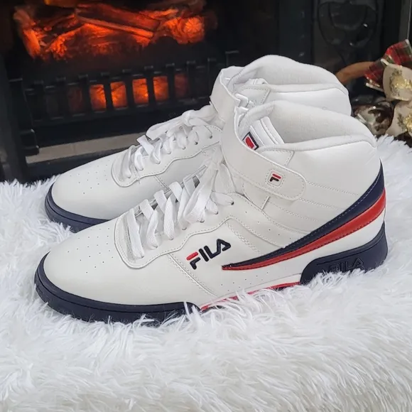 Fila F-13 Mid -Top White/Navy/Red Men's Casual Shoes 1VF059LX-150