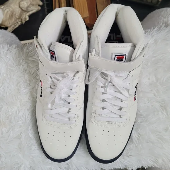 Fila F-13 Mid -Top White/Navy/Red Men's Casual Shoes 1VF059LX-150