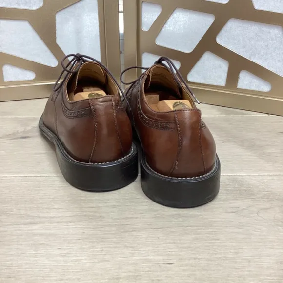 Florsheim Imperial Cognac Brown Leather 11.5 D Mens Shoes Lace Up Oxfords