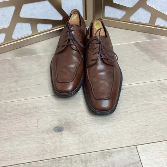 Florsheim Imperial Cognac Brown Leather 11.5 D Mens Shoes Lace Up Oxfords