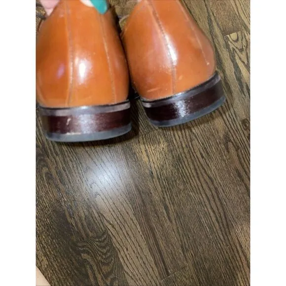 Florsheim Men's 10.5 Corbetta Cap Oxford Leather Shoes 11528-221 Cognac Brown