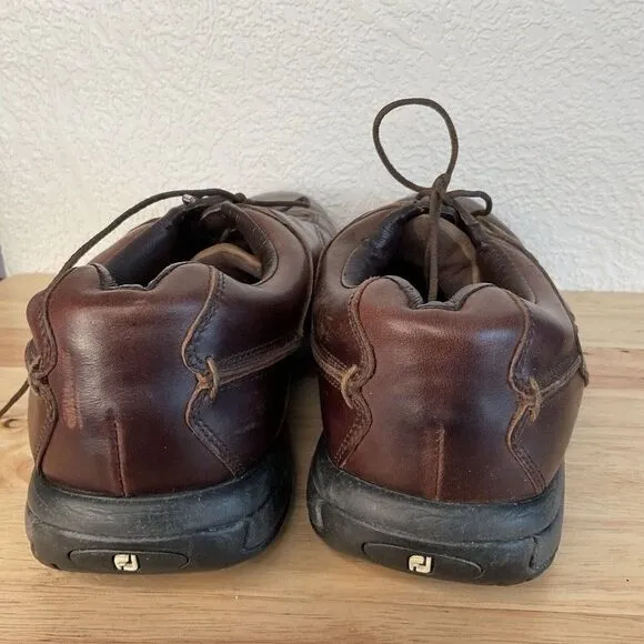 FootJoy FJ Contour Series 54296 Mens Size/10.5W Brown Leather Golf Shoes China
