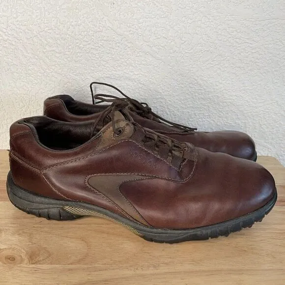 FootJoy FJ Contour Series 54296 Mens Size/10.5W Brown Leather Golf Shoes China