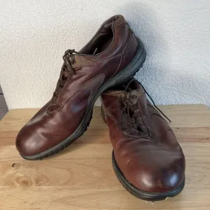 FootJoy FJ Contour Series 54296 Mens Size/10.5W Brown Leather Golf Shoes China