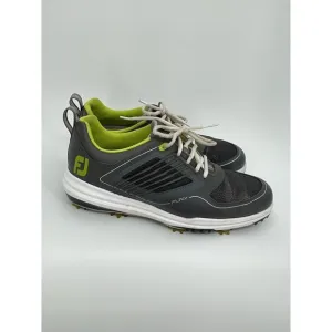 Footjoy Fury Leather/Mesh Gray Lime White Men's Golf Shoes Sz 8.5 Style # 51102‎