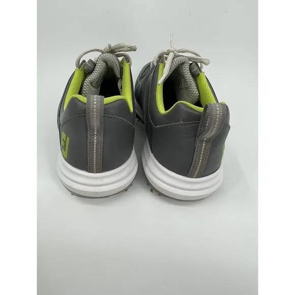 Footjoy Fury Leather/Mesh Gray Lime White Men's Golf Shoes Sz 8.5 Style # 51102‎