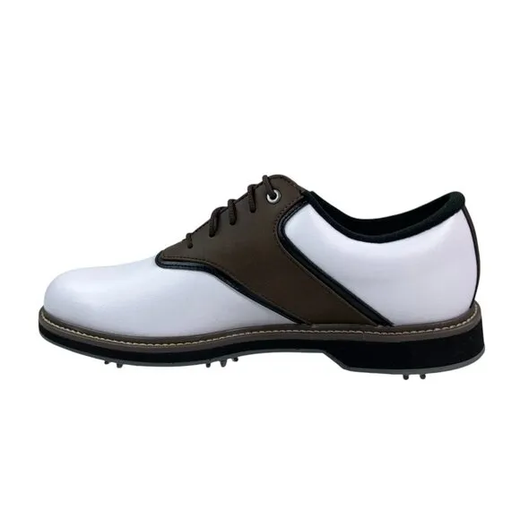 Footjoy Originals Golf Shoes Mens Size 8 M 57022 White/Brown NEW