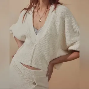 Free People Primavera Skort Sweater Set in Ivory XL NWT
