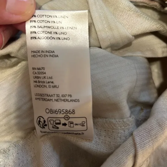 Free People Riptide Canvas Shorts in Tropical Combo Size M. NWT