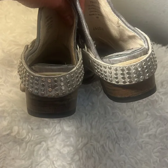 Freebird Traine Stone Gray Leather Shoes size7