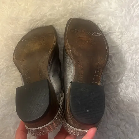 Freebird Traine Stone Gray Leather Shoes size7