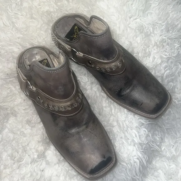 Freebird Traine Stone Gray Leather Shoes size7