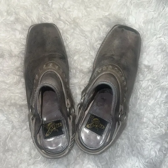 Freebird Traine Stone Gray Leather Shoes size7