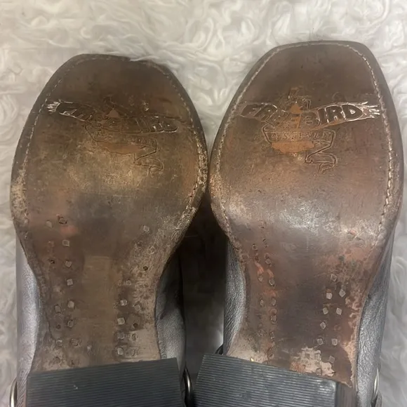 Freebird Traine Stone Gray Leather Shoes size7