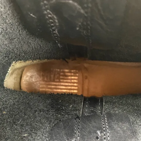 FRYE BLACK LEATHER HARNESS MOTORCYCLE MOTO BOOTS