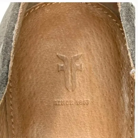 Frye Erica Suede Studded Pointed Toe Oxford Shoes - Size 7