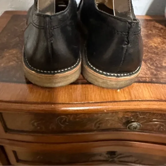 Frye Shoes Leather Lace Up Black with Non Slip Rubber Soles Size 11 D