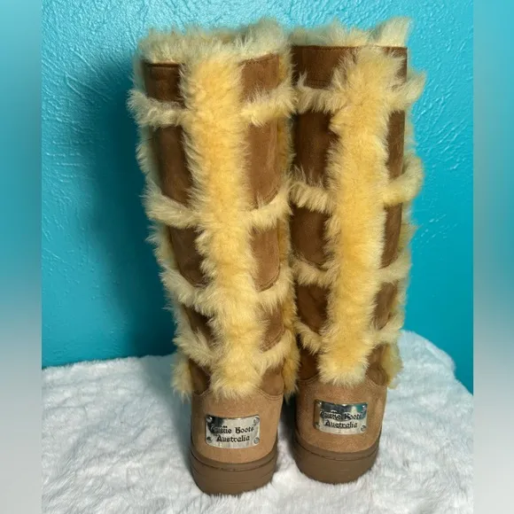 Fur boots sz:6
