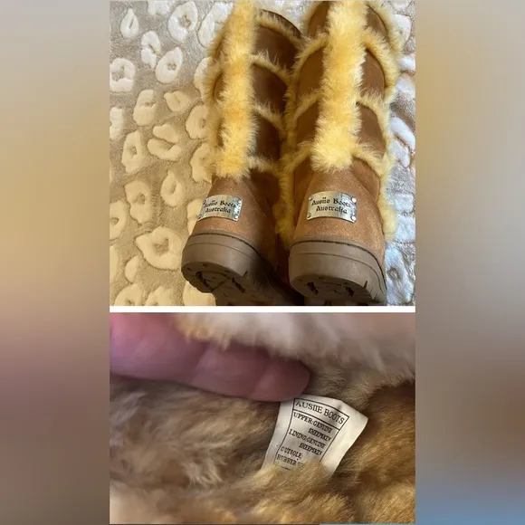 Fur boots sz:6