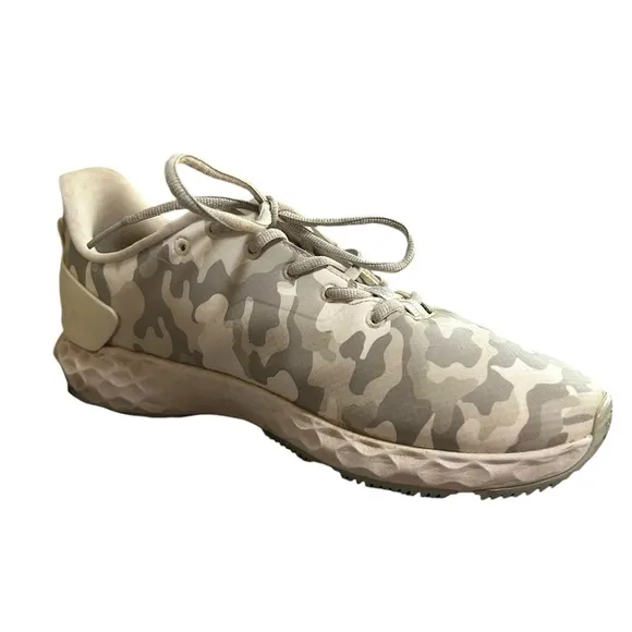 G Fore MG4 Men's Snow Camo Pattern Lace Up Molded Golf Golfing Shoes Size 10.5