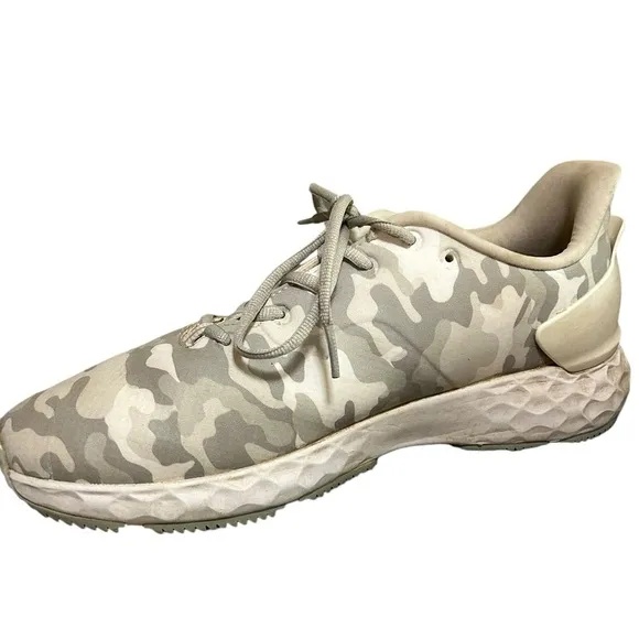 G Fore MG4 Men's Snow Camo Pattern Lace Up Molded Golf Golfing Shoes Size 10.5