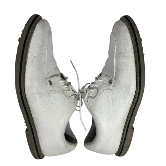 G/Fore by Peter Millar Pintuck Gallivanter Pebbled Leather Golf Shoes Mens 12