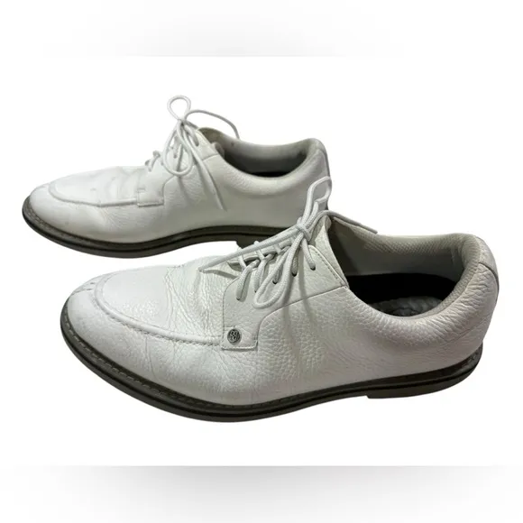 G/Fore by Peter Millar Pintuck Gallivanter Pebbled Leather Golf Shoes Mens 12
