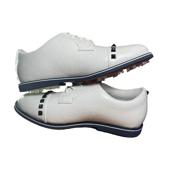 G/Fore G4 Ladies Stud Cap Toe Golf Shoes  Snow White G4LC19EF05 Women's Size 8.5