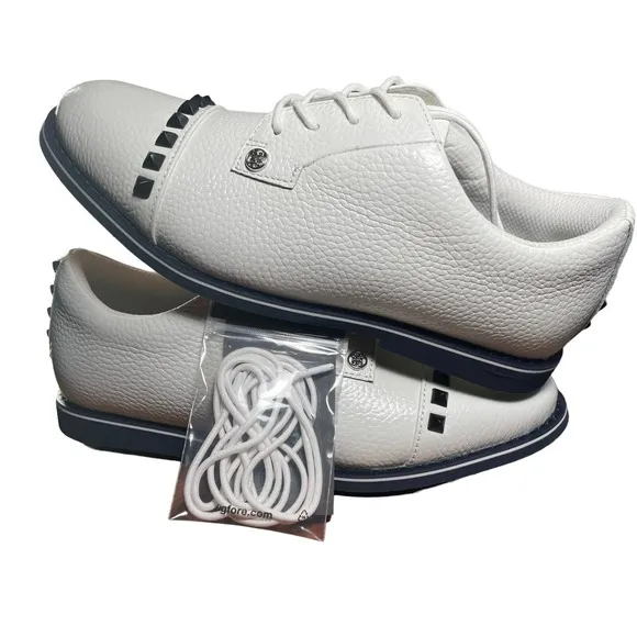 G/Fore G4 Ladies Stud Cap Toe Golf Shoes  Snow White G4LC19EF05 Women's Size 8.5
