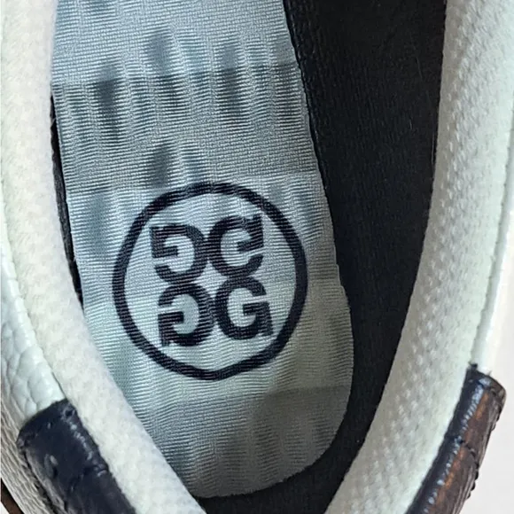 G/Fore Gallivanter Saddle Golf Shoes- Men's Size 10 - Snow White Dark Blue