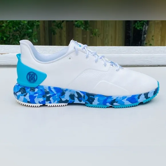 G/Fore GFore g4 Golf Shoes Men’s Size 11.5 Camo MG4  White Blue Snow G4MF21EF30