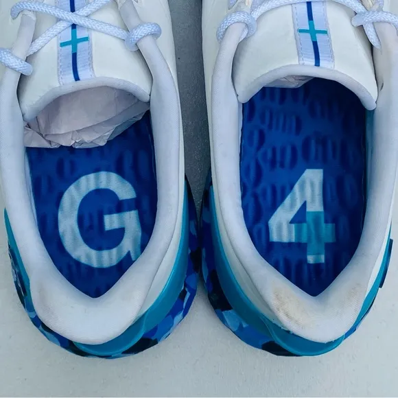 G/Fore GFore g4 Golf Shoes Men’s Size 11.5 Camo MG4  White Blue Snow G4MF21EF30