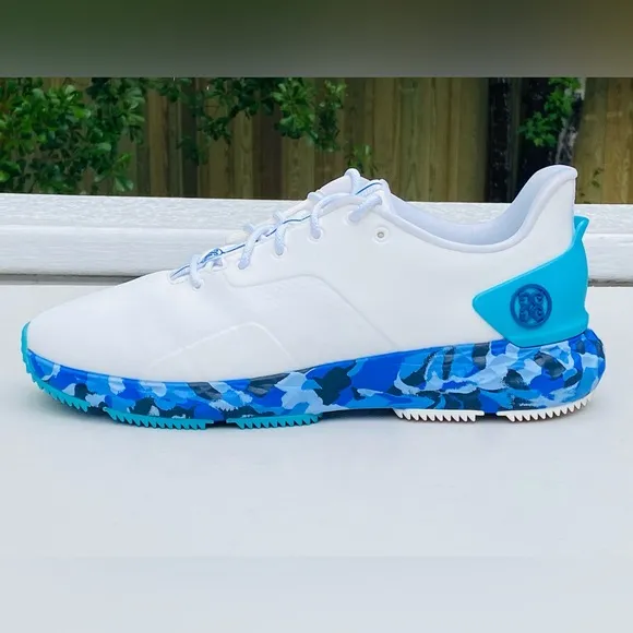 G/Fore GFore g4 Golf Shoes Men’s Size 11.5 Camo MG4  White Blue Snow G4MF21EF30