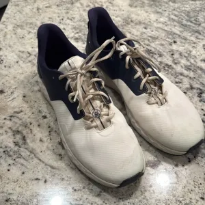 G/FORE MG4  GOLF SHOES, SNOW WHITE / BLUE MENS SIZE 12